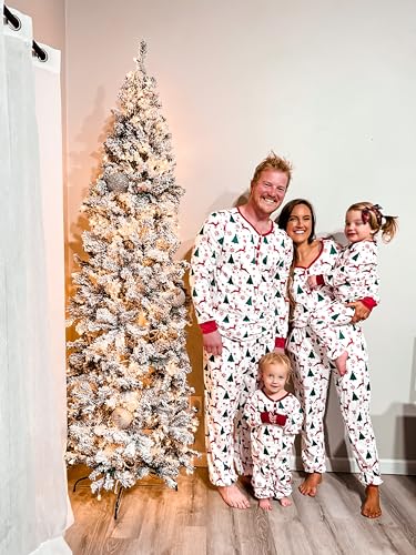 Ekouaer Christmas Pajamas for Family Matching Pj Sets Womens Mens Kids Pjs Long Sleeve Sleepwear Lounge Sets Outfits2