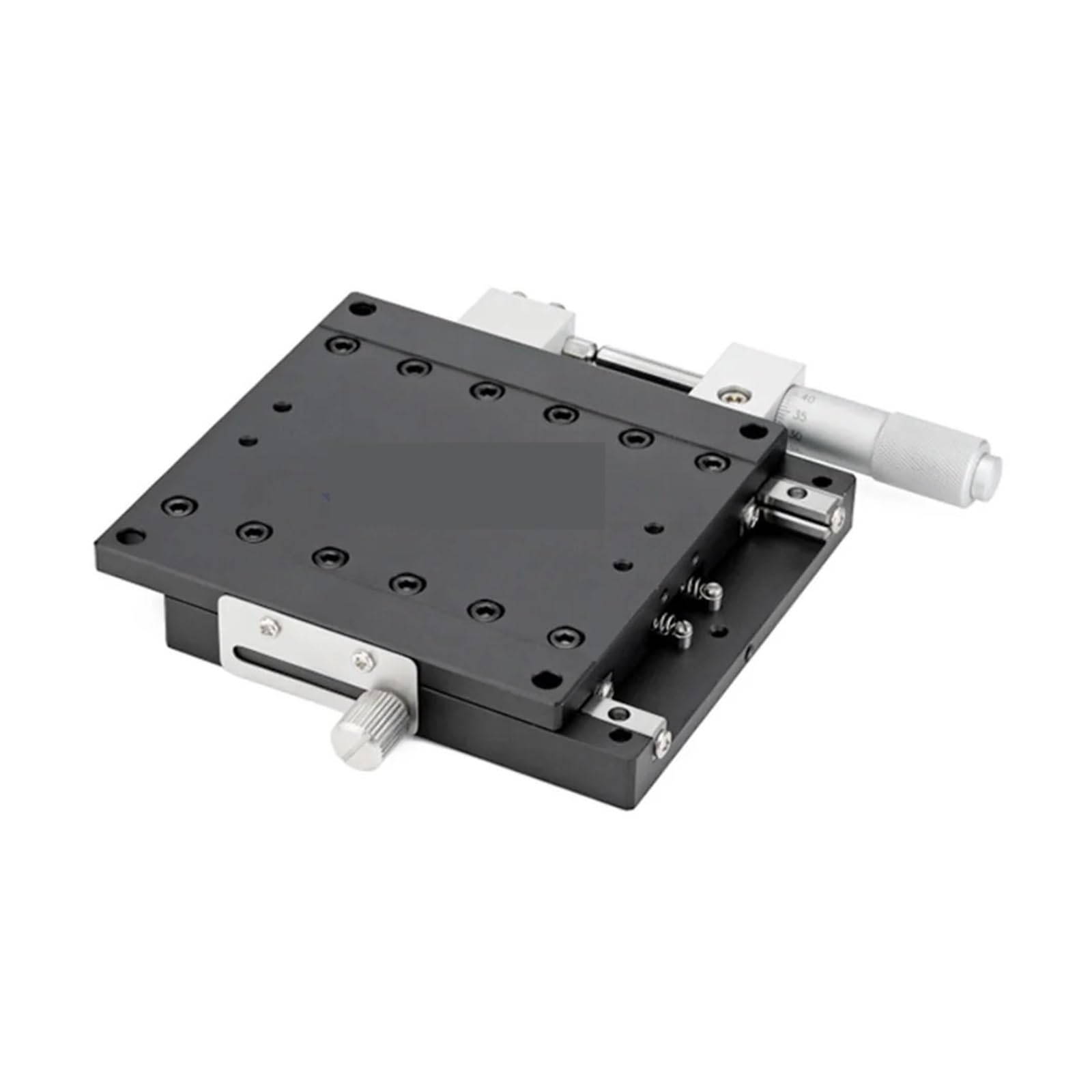Piattaforma di posizionamento rotante motorizzata X 125x125mm LX125-L LX125-C LX125-R Piattaforma di rifinitura Stadi lineari manuali Regolazione dei cuscinetti Tavolo scorrevole Guida trasversale (