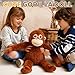 Imagen de CWENDANER Punch Monkey Peluche de 66 cm Mono Peluche Punch Gran Orangután Realista Mono Animal Animal Muñeca para abrazar y jugar