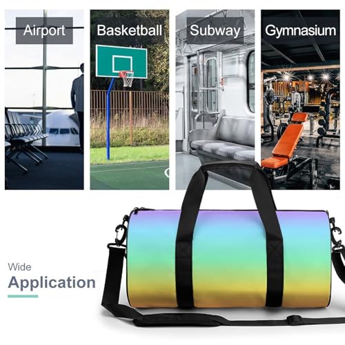 Sac de gym arc-en-ciel compact 45cm pour ne plus manquer d'espace