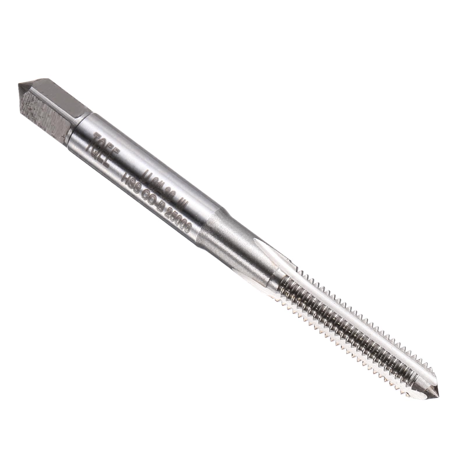 sourcing map Hand Bottom Tap #8-36 UNF 2B Thread Bottoming Style Threading Taps High Speed Steel HSS6542 Straight Flutes Screw Tapping Tool