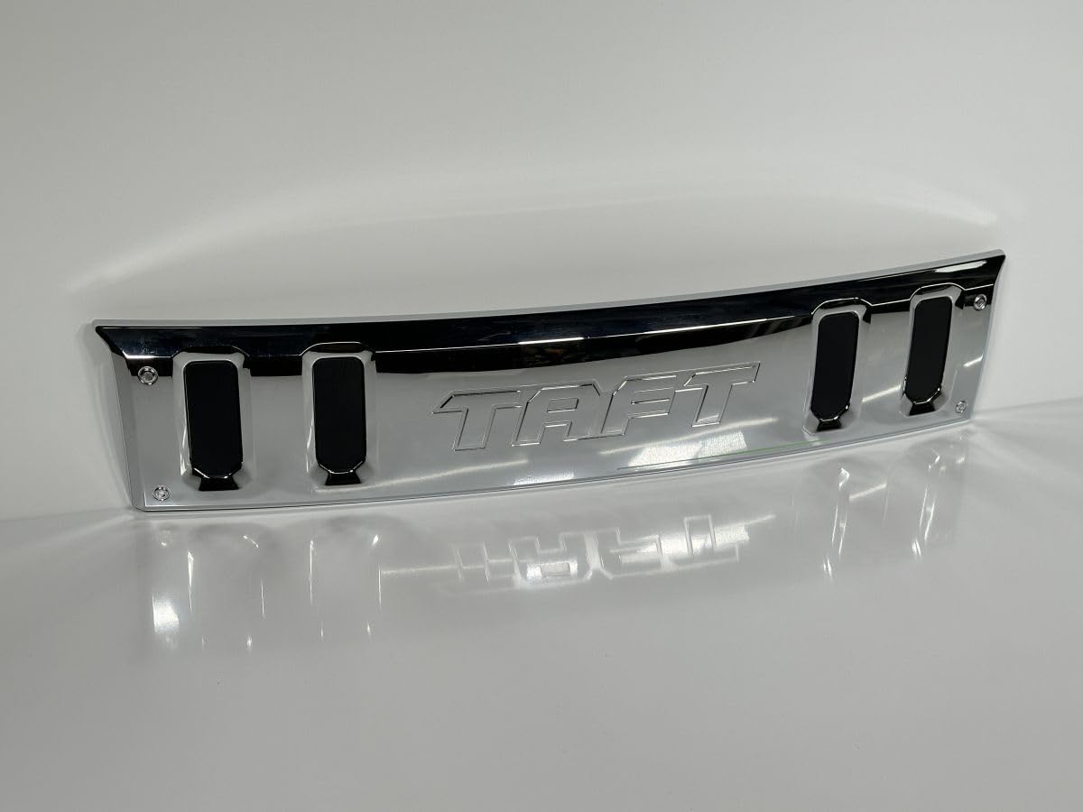 タフト　メッキフロントグリルガード R2年式 ダイハツ タフト フロントメッキグリルガード取付け 廿日市