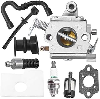 MS170 Carburetor for Stihl 017 018 MS180 MS170C MS180C Chainsaw C1Q-S57A 1130-120-0603 with Air Filter Tune Up Kit