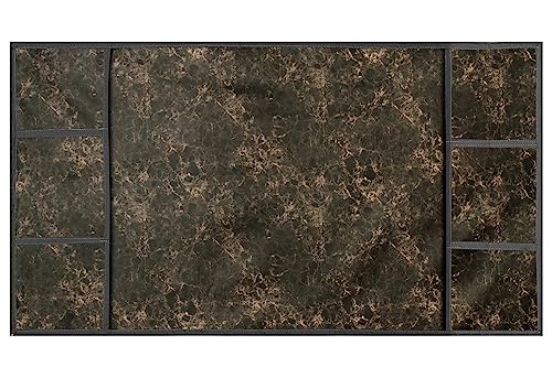 Image of Stylista Refridgerator top cover suitable for Samsung RT28C3452S8 /HL, 236 Liter Fridge, Dimension (WxD) 65x111 CM, Marble Pattern Coffee