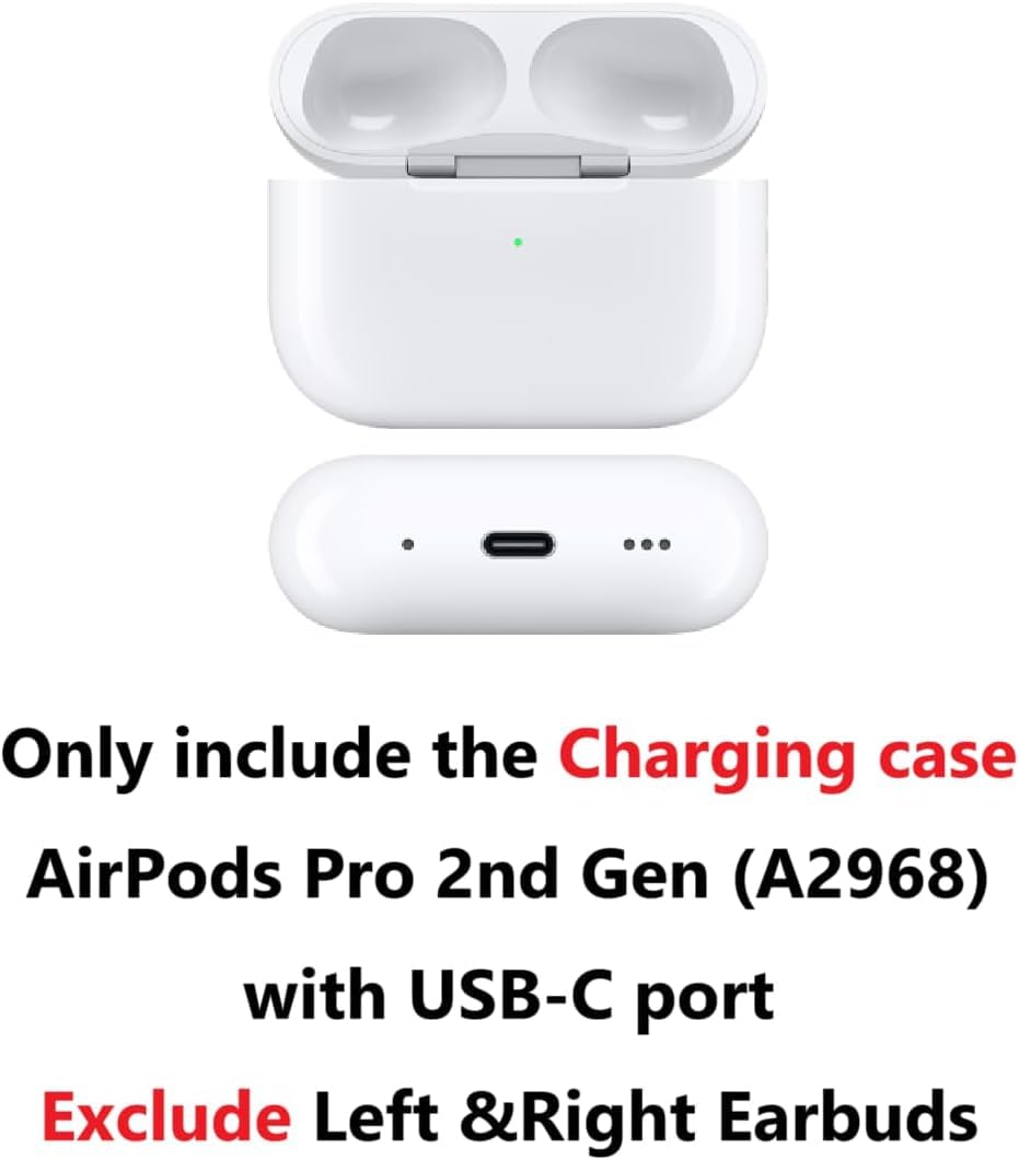 Amazon.com: A2968 Charging Case Replacement for AirPods Pro 2nd