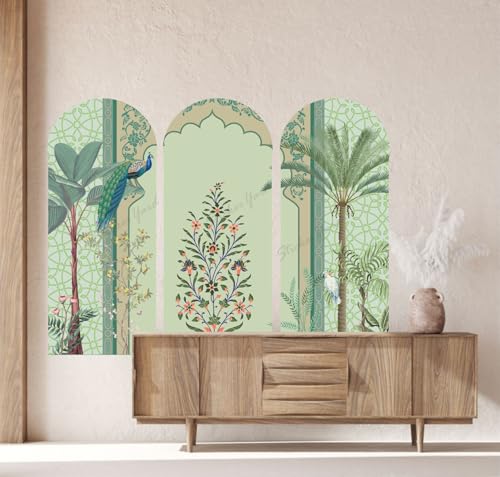Image of StickerYard Pichwai Design Arch DIY Home Decoration Sticker Wall Art for Room Decor Aesthetic Standard Size 91X122CM