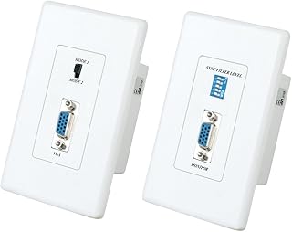 MS VGA Extender Over UTP up to 100 Meters / 300 feet - Wall Plate Type