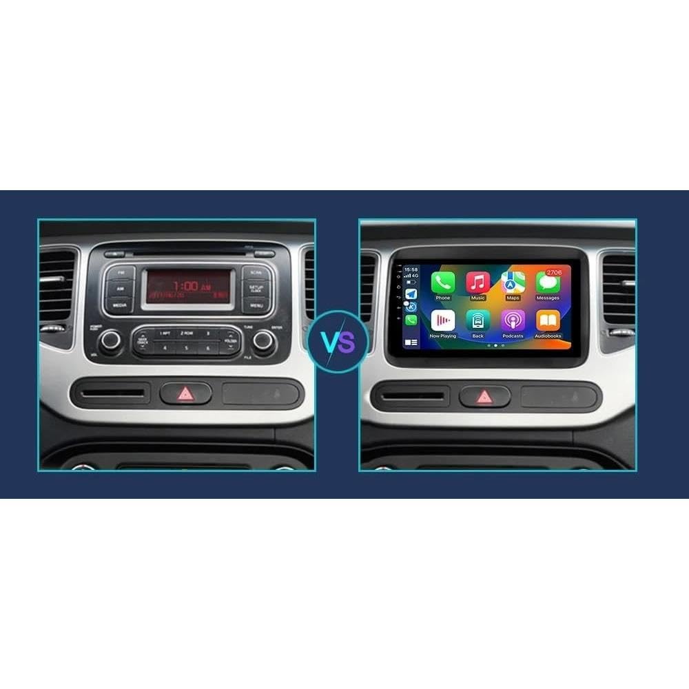 Car Radio dla Kia Carens RP 3 III 2013-2018 9 Inch Android 15 In-Cell Touch Scree Car Player Fm Bluetooth Gps Wifi Dla, 8 Core 4G+64G