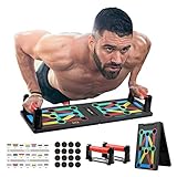 [Faltbar und tragbar] Das Push up Board ist leicht zu montieren und zu tragen. Die gefaltete Größe beträgt nur 32×20×5 cm. Sie können es in Ihren Rucksack stecken und jederzeit und überall trainieren