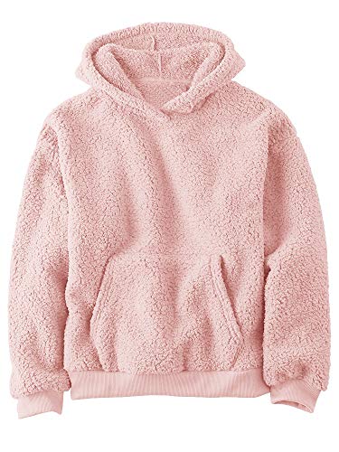 Image of Makkrom Boys Girls Sherpa Hoodies Fleece Hoodie Pullover Outfits for Kids