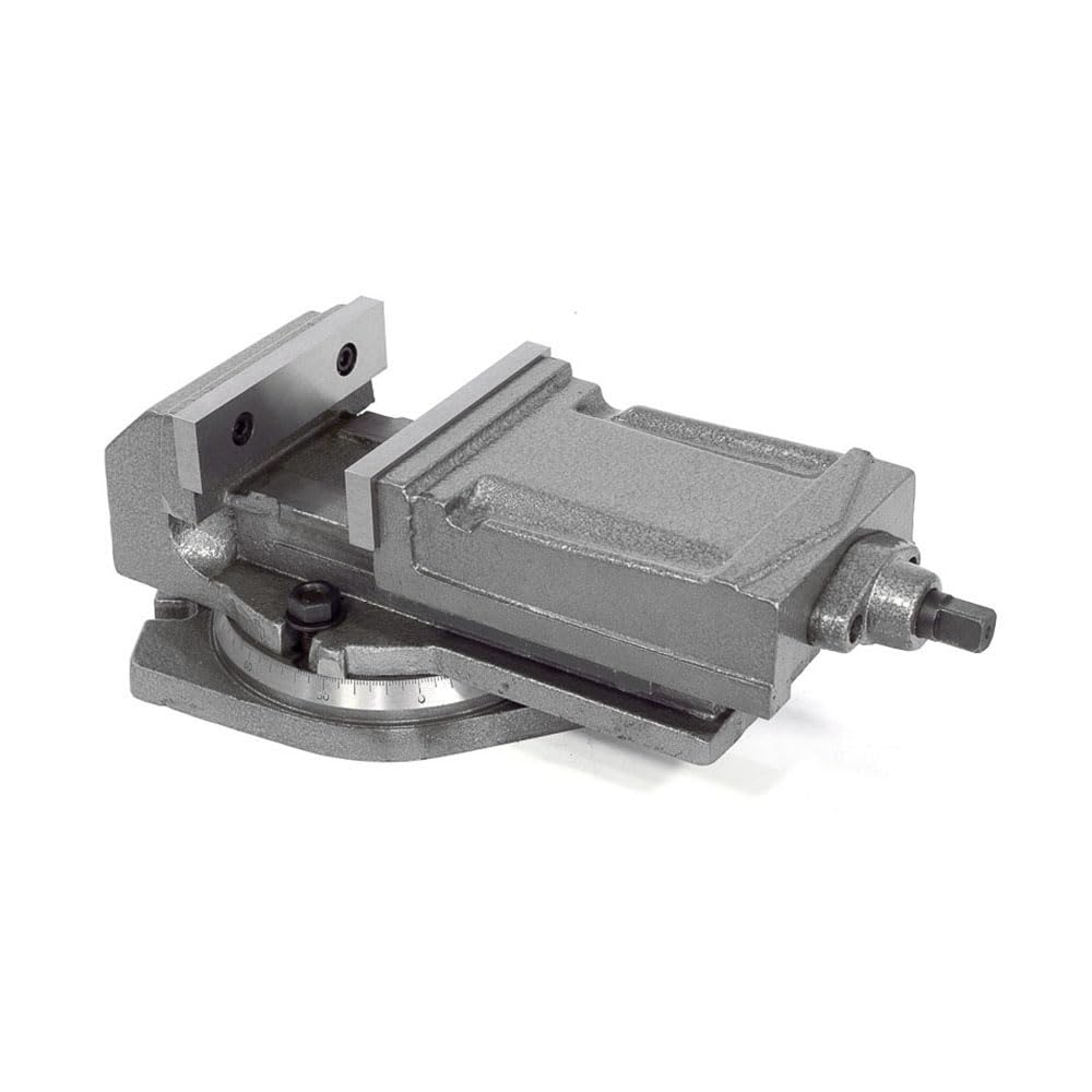 Banco a máquina mordaza 100 mm apertura 80 mm con base giratoria X Broca Fresadora