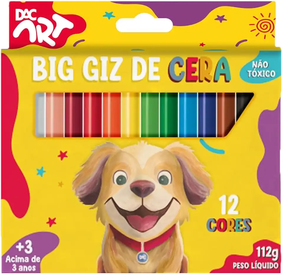 DAC - Big Giz de Cera com 12 Cores