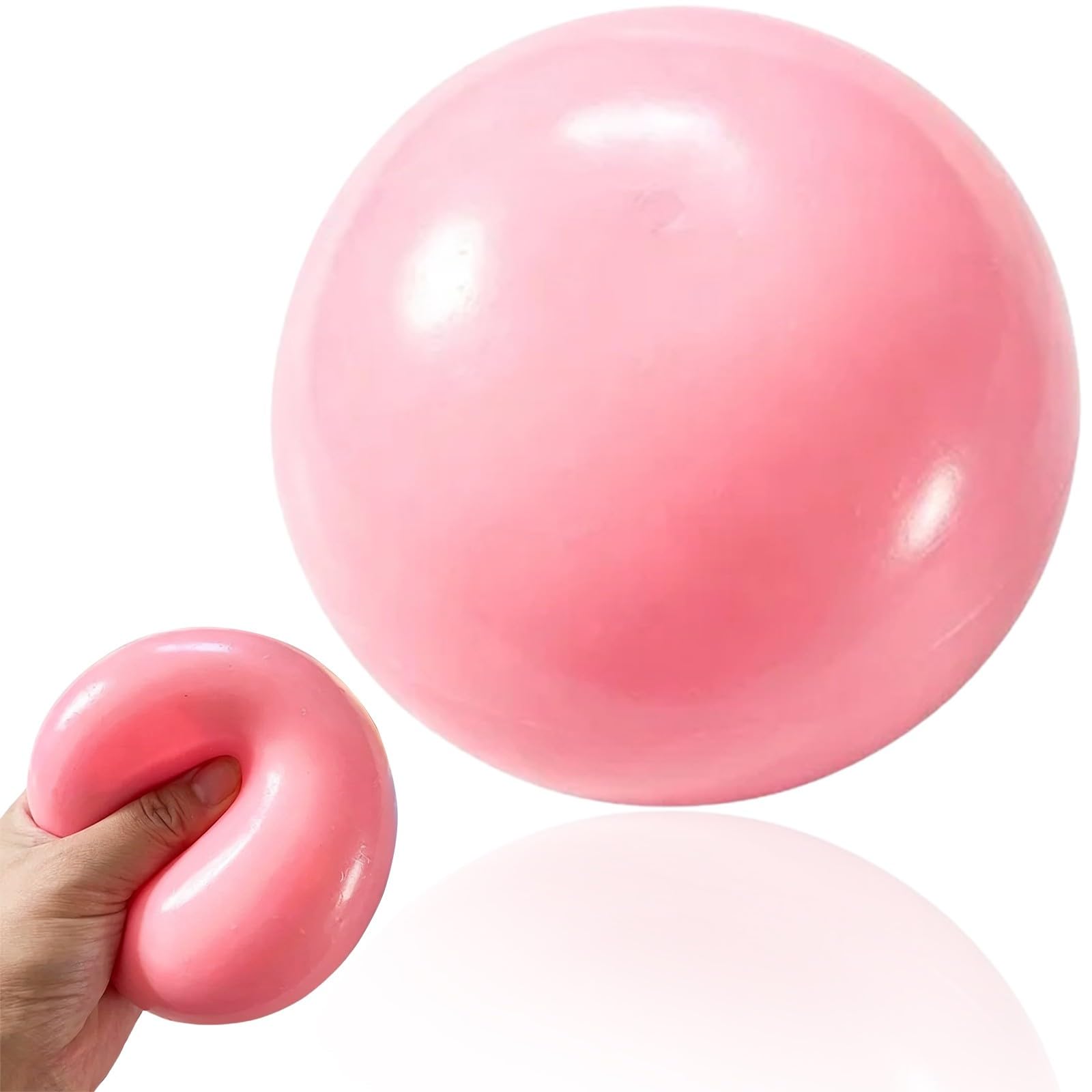 Squishy Stress Ball, Squeeze Realistic Design Anxiety Relief Tool, Pink, Small - Image 4