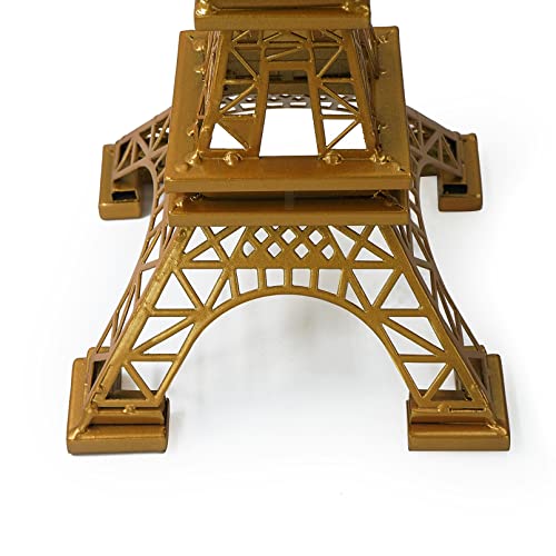 Dreamseden 16'' Eiffel Tower Statue Decor, Premium Metal Gold Home Decor Accent For Living Room Table Centerpiece #TOP4