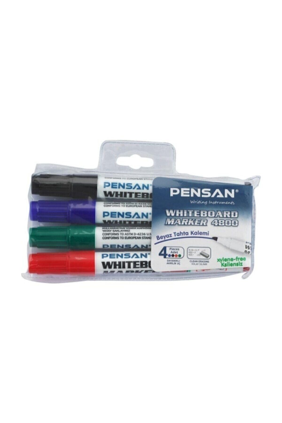 Pensan 4800-1 - Rotuladores para pizarra blanca (4 unidades, PE4800BTK4S)