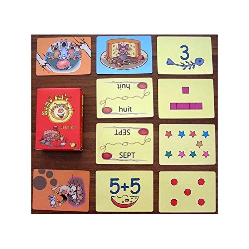 Set Mit 2 Lernspielen Cat's Family: Nummern Cat's Junior + Runde Emotionen + Holz-Lineal, Für Kinder Ab 4 & 6 Jahren