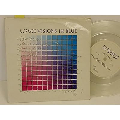 ULTRAVOX visions in blue, PICTURE SLEEVE, 7 inch single, clear vinyl, CHS 2676
