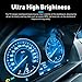 CouTunp 20PCS T5 17 57 86 Halogen Instrument Cluster Bulbs, 12V Dash Light Bulbs, Automotive Replacement Gauge Cluster Panel Bulb, T5 Halogen Light Bulb Gauge dashboard lights for Most Car (Blue)
