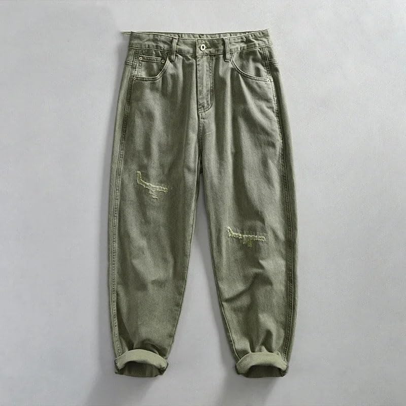 Jeans for Men Japanese Streetwear Casual Vintage Denim Pants Cotton Straight Mens Trousers2