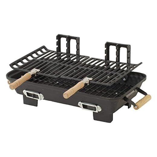 Marsh Allen 30052AMZ Kay Home Product's Cast Iron Hibachi Charcoal Grill, 10 by 18-Inch (Limited Edition)