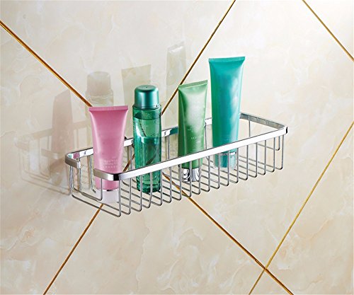 Preisvergleich Produktbild Huihong Dusche Regale Rechteckiger Korb Badezimmer Duschablage Aufbewahrungsständer Einschicht-Anti-Rost, 50cm