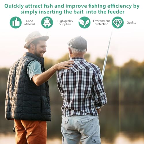 Futterkorb Angeln, 12 Stück Feeder Zubehör, Futterkorb Angeln Feeder, Method Feeder, Karpfen Zubehör, Angelzubehör Karpfen Mit Gewichte Und Wirbel Snap, 10/20/30/40/50/60g (Quadrat)
