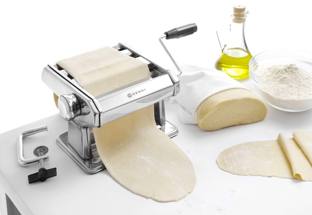 HENDI 224830 Machine à Pâtes, 210x193x(H)135mm, Acier inoxydable