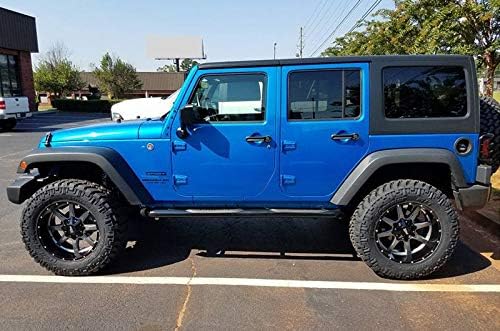 Miniatura 6 de MO970 17 x 8 pulgadas, patrón de pernos 6 x 1355.5, compensación 0, labio negro brillante con centro gris brillante, juego de 1