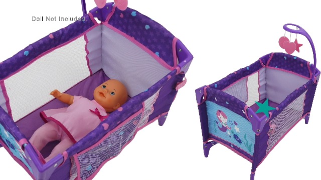 ハンドメイド スリーピングベイビー くすみパープルのクーファンセット Amazon.com: 509 Crew Mermaid Dream n Fun Doll Play Yard - Kids