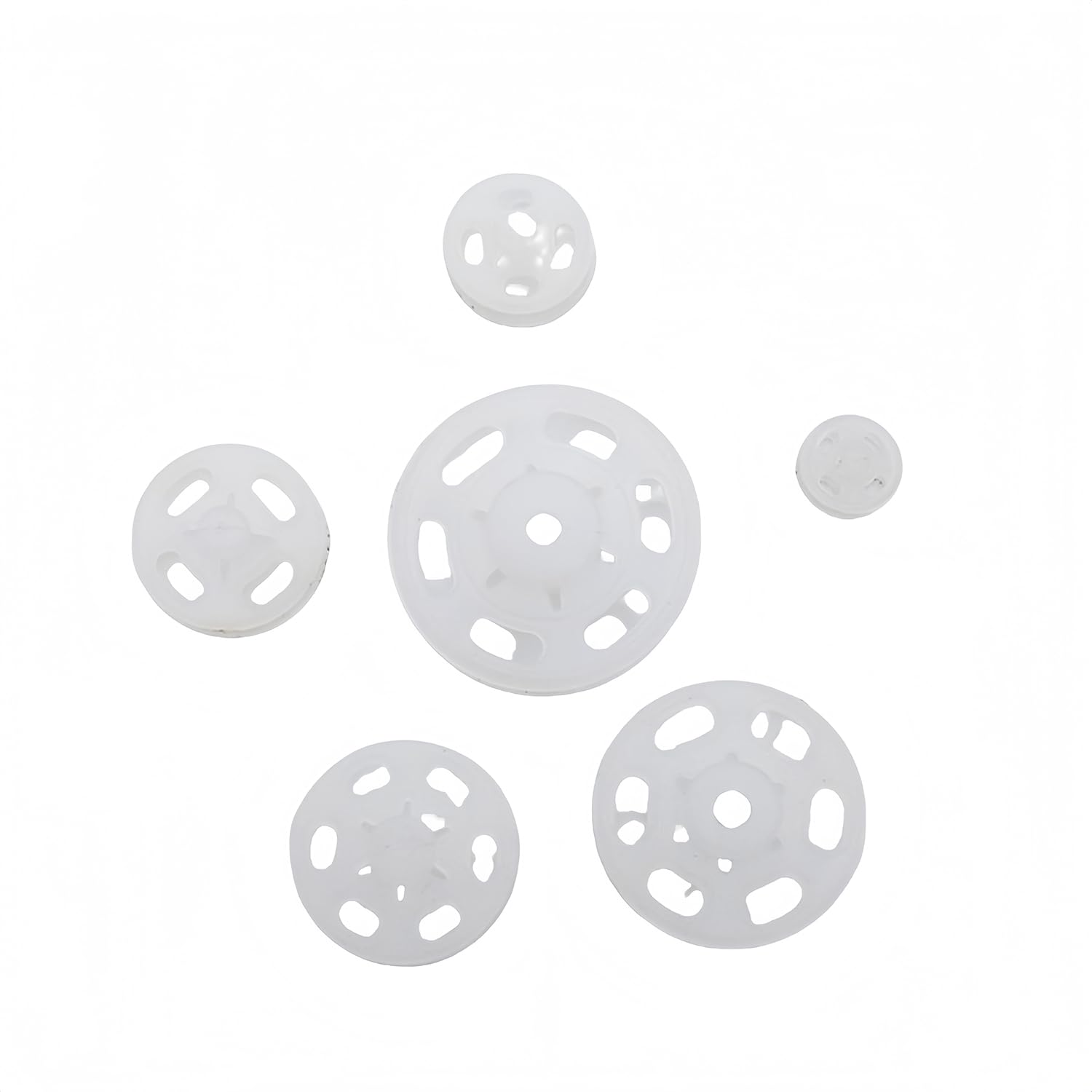 1 Box/10 Set Invisible Small Plastic Snap Buttons Sew-on Snap Buttons Press Button for Sewing Clothing