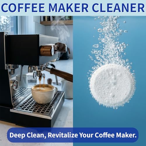 Image of Coffee Machine Cleaner & Descaler Tablets - 24 Pack, Compatible with Nespresso, Keurig, Ninja, DeLonghi, Miele, Breville, Philips & All Major Brands, for Coffee Maker Pot, Espresso & Drip Machines