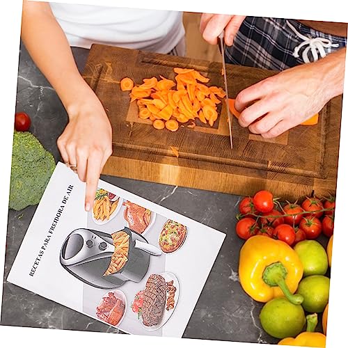 MUCKLILY Heißluftfritteusen-rezept Kochbuch Für Heißluftfritteusen Mit Einfachem Design Aus Papiermaterial Und Grundlegenden Nährwertinformationen Für Mehr Komfort Und Kreativität Küche – Bild 3