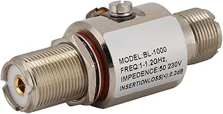 Pára-brisa fêmea UHF, BL-1000 1-1,2GHz 200W com PL259 fêmea/UHF fêmea / SO239 / M fêmea para PL259 fêmea/UHF fêmea / SO239 / M interface feminina