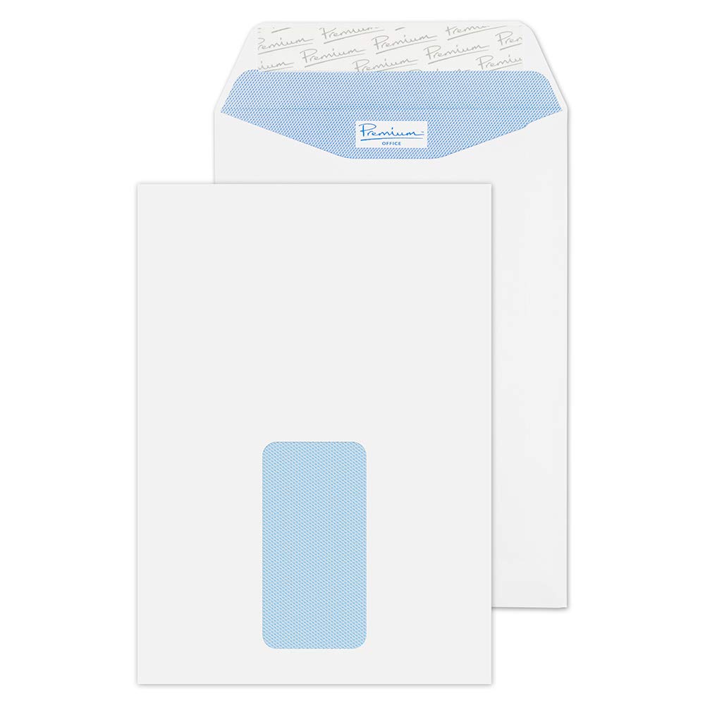 Blake Premium Office Ultra White Wove Window Peel & Seal Pocket