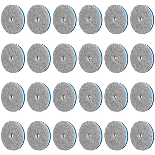 Image of RUPES 9.MF130H Pack of 24 Blue D-A Coarse Microfiber Extreme Cut Polishing Pads 130mm | Compatible with 5 inch Backing Plate | Enhances Final Finish & Gloss | Rapidly Removes Severe Defects