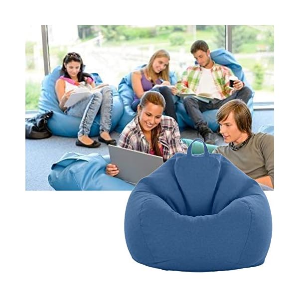 NANANA Sitzsack Bean Bag Covers Füllung Indoor Bodenkissen Chair Sitzsäcke Möbel Kissen Sessel Sofa Ergonomische Lazy… – Bild 3