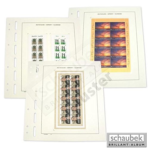 Schaubek 643/B-II/00 German Sheets of Ten - Quarterly Assortment II/200