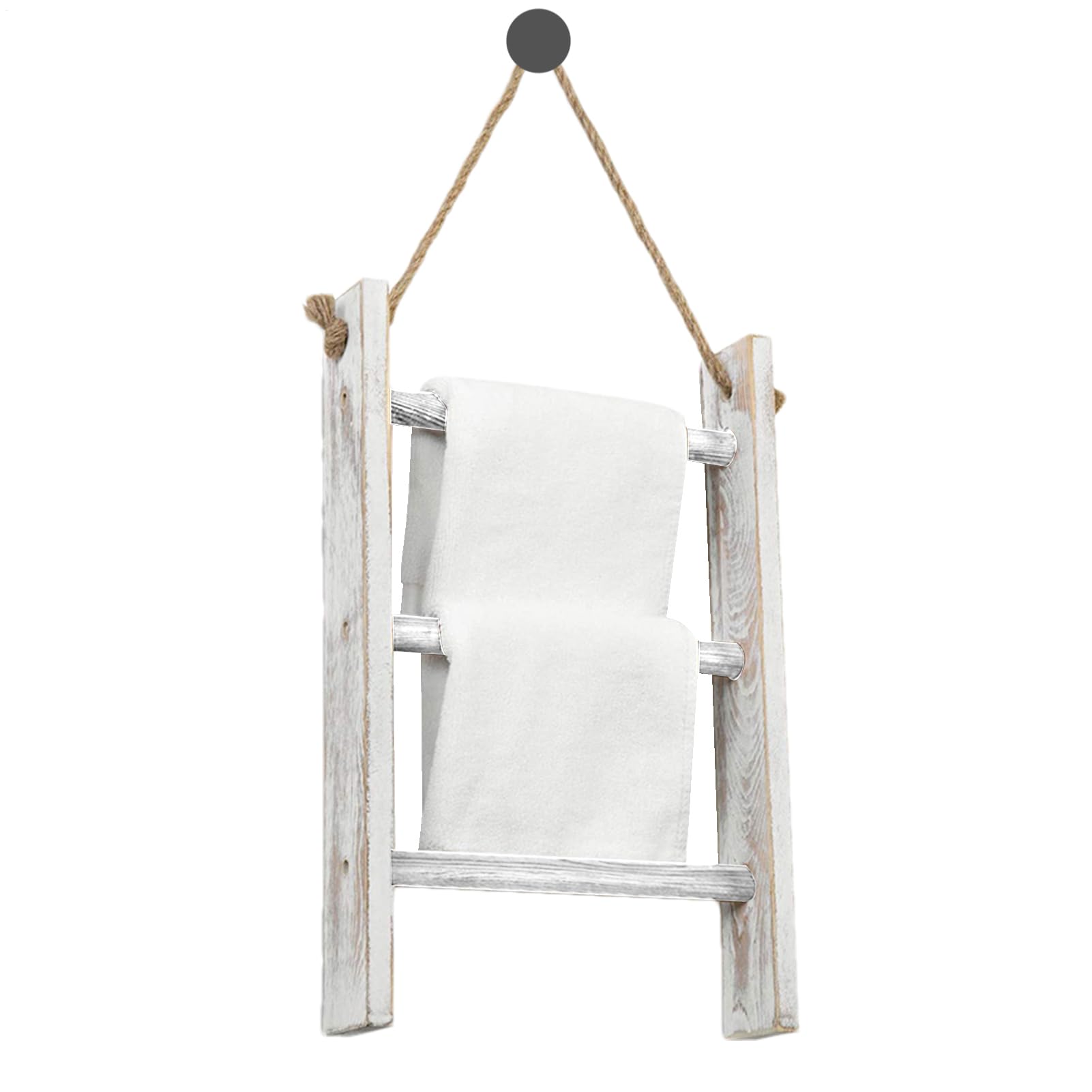 Support serviette mural en bois pour optimiser les petites salles de bain et suspendre le linge