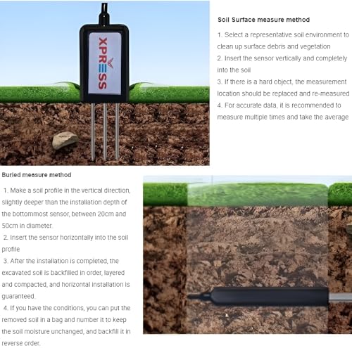 Image of XPR3SS Type-C Professional Soil Tester 8-in-1(Android App Support only) Moisture PH EC NPK Temperature Fertility Salinity Soil Sensor | RS485 Interface | Used in Agriculture Indoor /Outdoor Plant Care