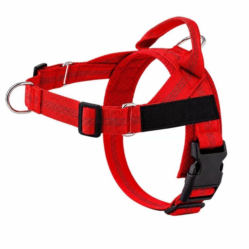ParoPet No Pull Dog Harness (Red, M)