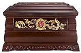 (technik: hand gravur, interior trim: seide gewebe; material: high - end - redwood; kiefer und roten kran gekrönt muster, exquisite schnitzereien, qualitätssicherung) Technic: Hand engraving; Interior trim: Silk fabric; material: high-end redwood; pine and red-crowned crane patterns ; exquisite carving, quality assurance