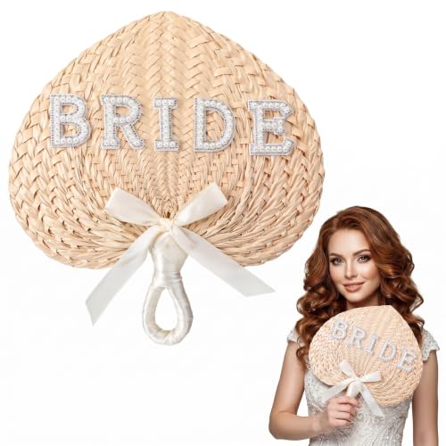 Chunful Bride Hand Fan Wedding Decoration Woven