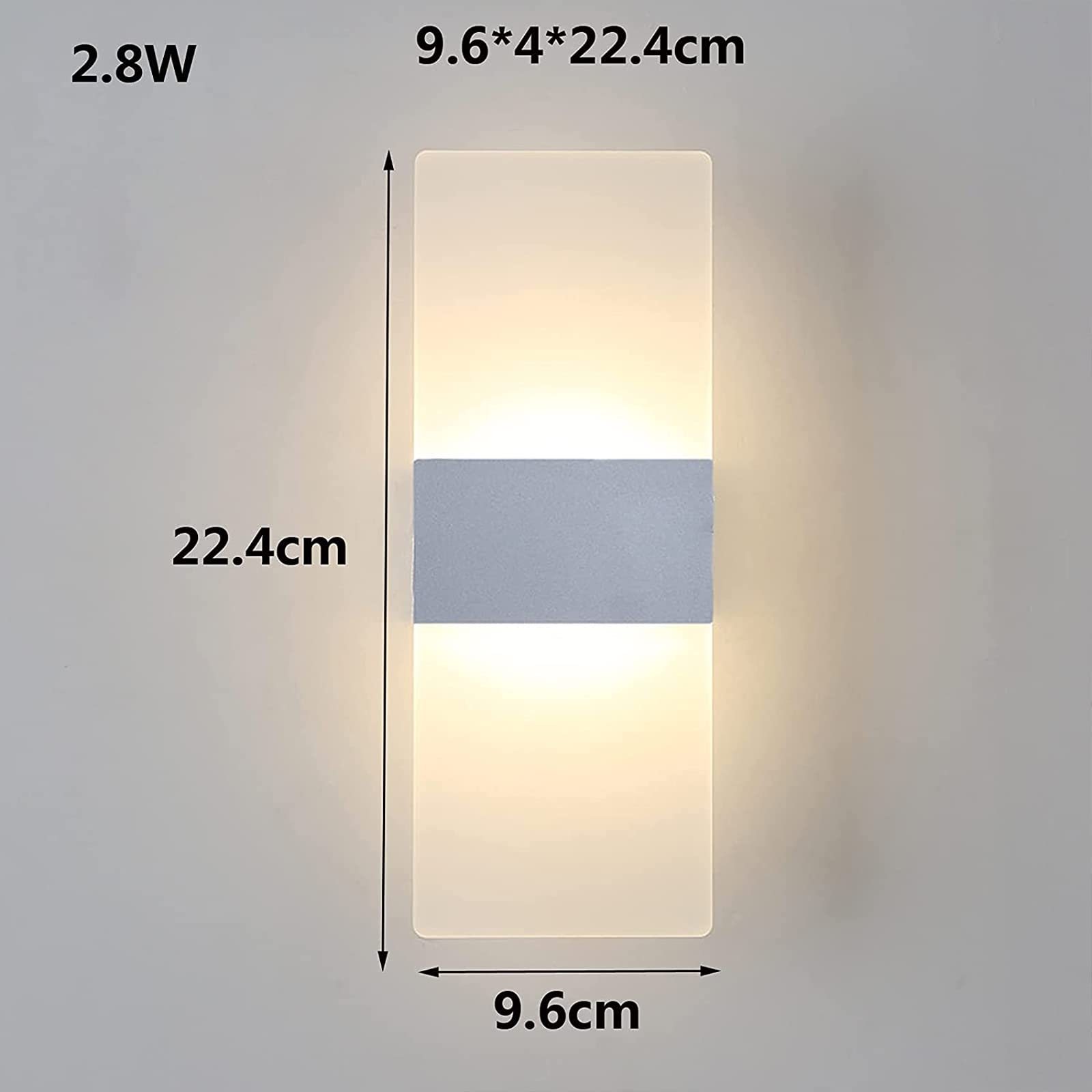 ANKBOY LED Wall Sconces Set Of Two Battery Operated With Switch, Cordless Magnetic Wall Lamp Rechargeable USB Bedside Wall Light Fixtures For Bedroom, 3 Brightness Adjustable, Cool White 6000K - View #2