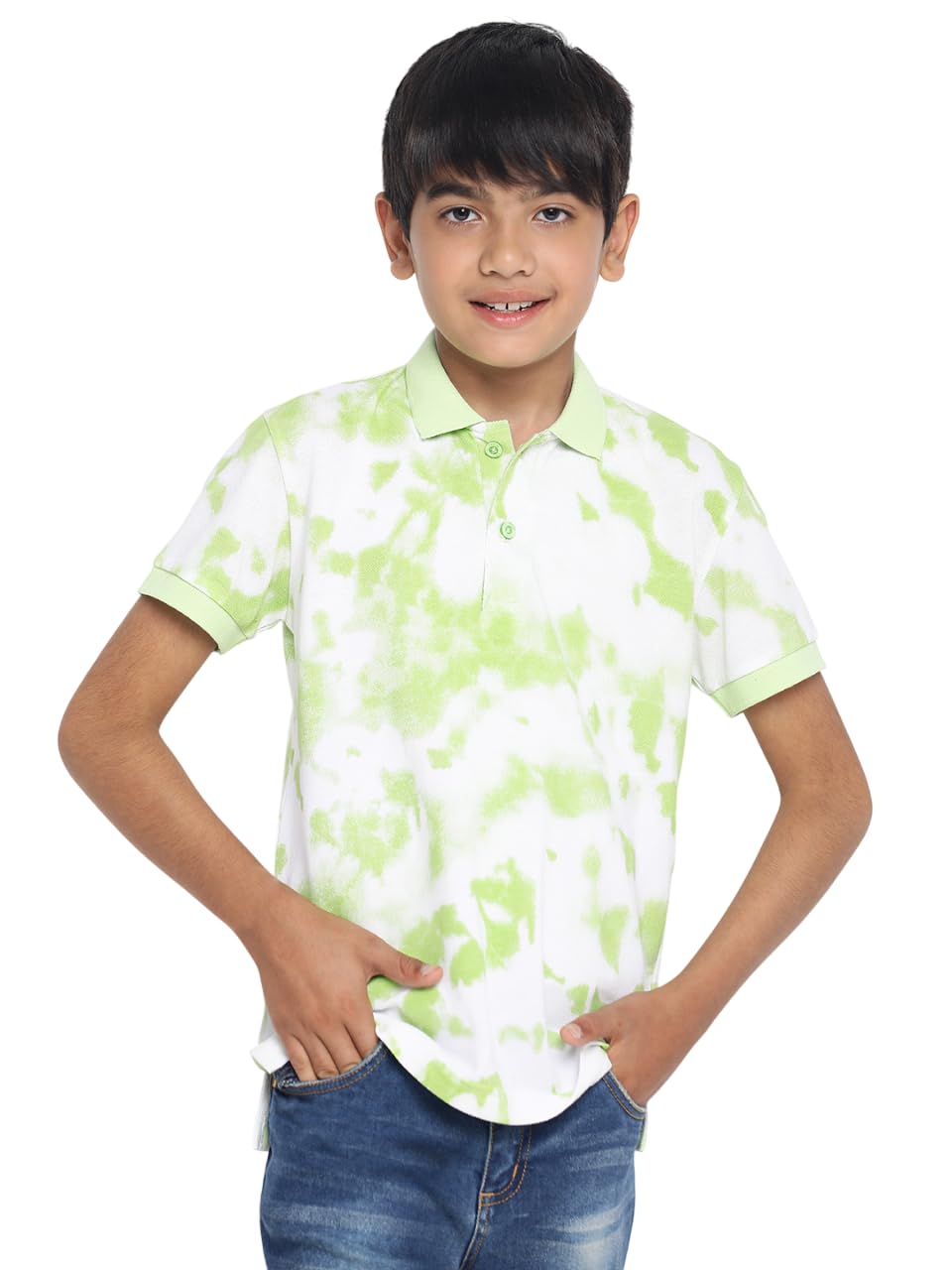 Li'l Tomatoes Boys Cotton Pique Polo T-Shirt | Printed Half Sleeve Casual Summer Wear | Soft & Breathable Fabric | 7–16 Years-picture-37