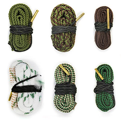 GUGULUZA Cordon de Nettoyage pour Pistolet Révolver Calibre 9mm .357 .380cal Bore Cleaner