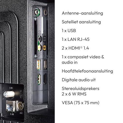 MEDION Full HD TV 80 cm (32 inch) (Smart TV, HDR, VIDAA Store, Netflix, Prime Video, Disney+, DAZN, Paramount+, HbbTV, PVR, Bluetooth), MD 832101 - Afbeelding 5