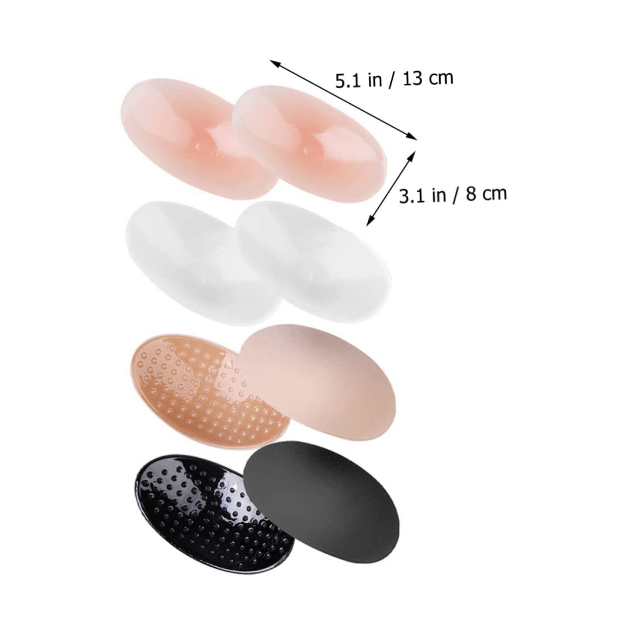 CIMAXIC Silicone Shoulder Pads Set for Women Football Youth Nonslip Washable Reusable Shoulder Enhancer