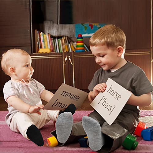 15 Pairs Kids Low Cut Ankle Socks for Boys Girls 1-13, Breathable Lightweight No-Show for Sneakers Sports School4