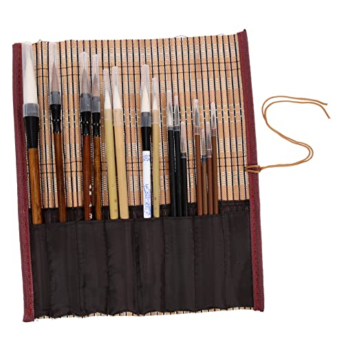 Veemoon 15Pcs Calligraphy Brush for Beginners Watercolor Ink Writing Drawing Brushes for Painting and Calligraphy Practice