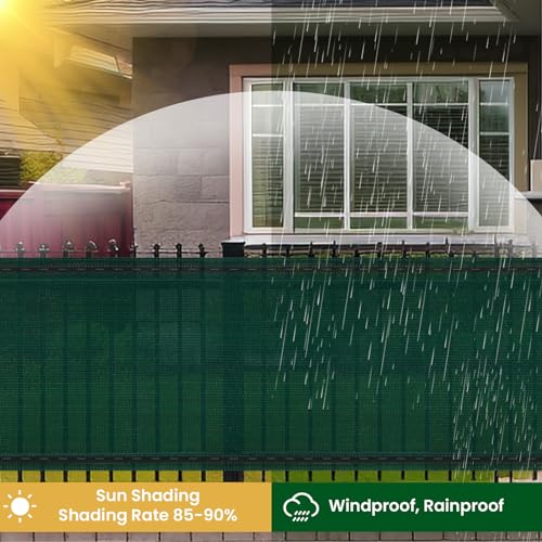 Balkonumrandung Sichtschutz 120x1800 Cm – Braun, Wetterfest, UV-beständig, Mit Alu-Ösen, Für Gartenzaun & Balkon